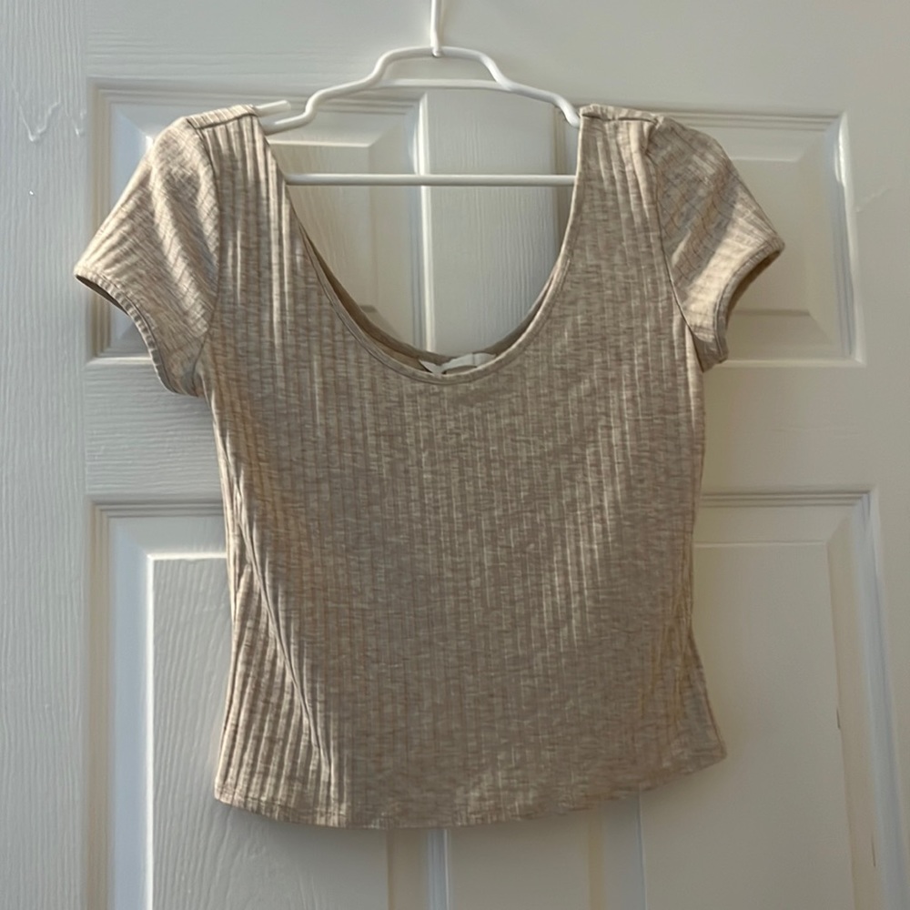 Ribbed crop top
